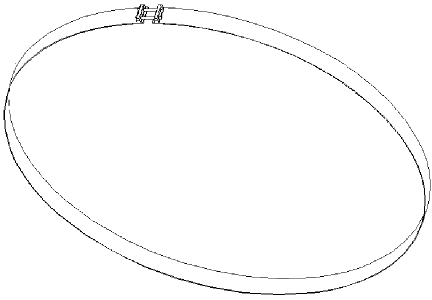 A rocket engine external fastening device