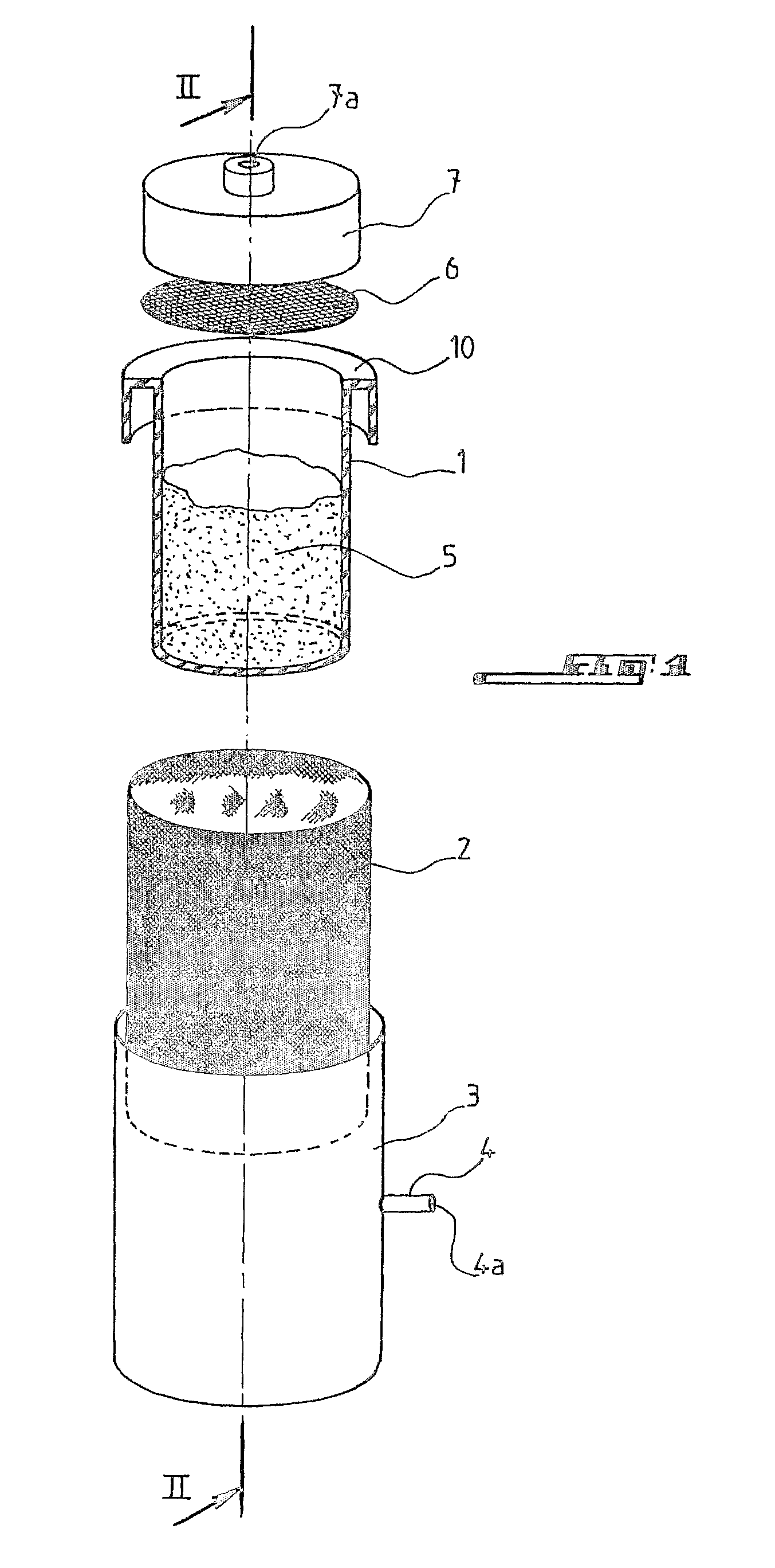 Method for preparing metal-matrix composite and device for implementing said method