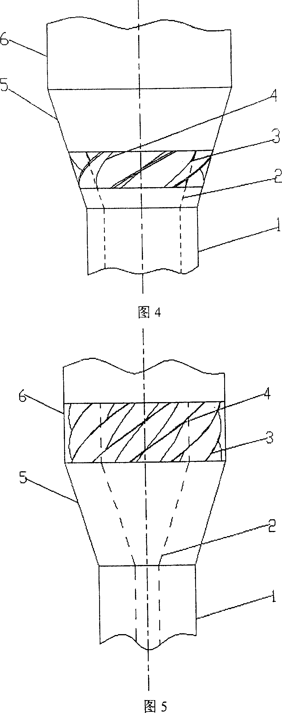 Circulation fluidized bed swirl-direct flow composite fluidizing device