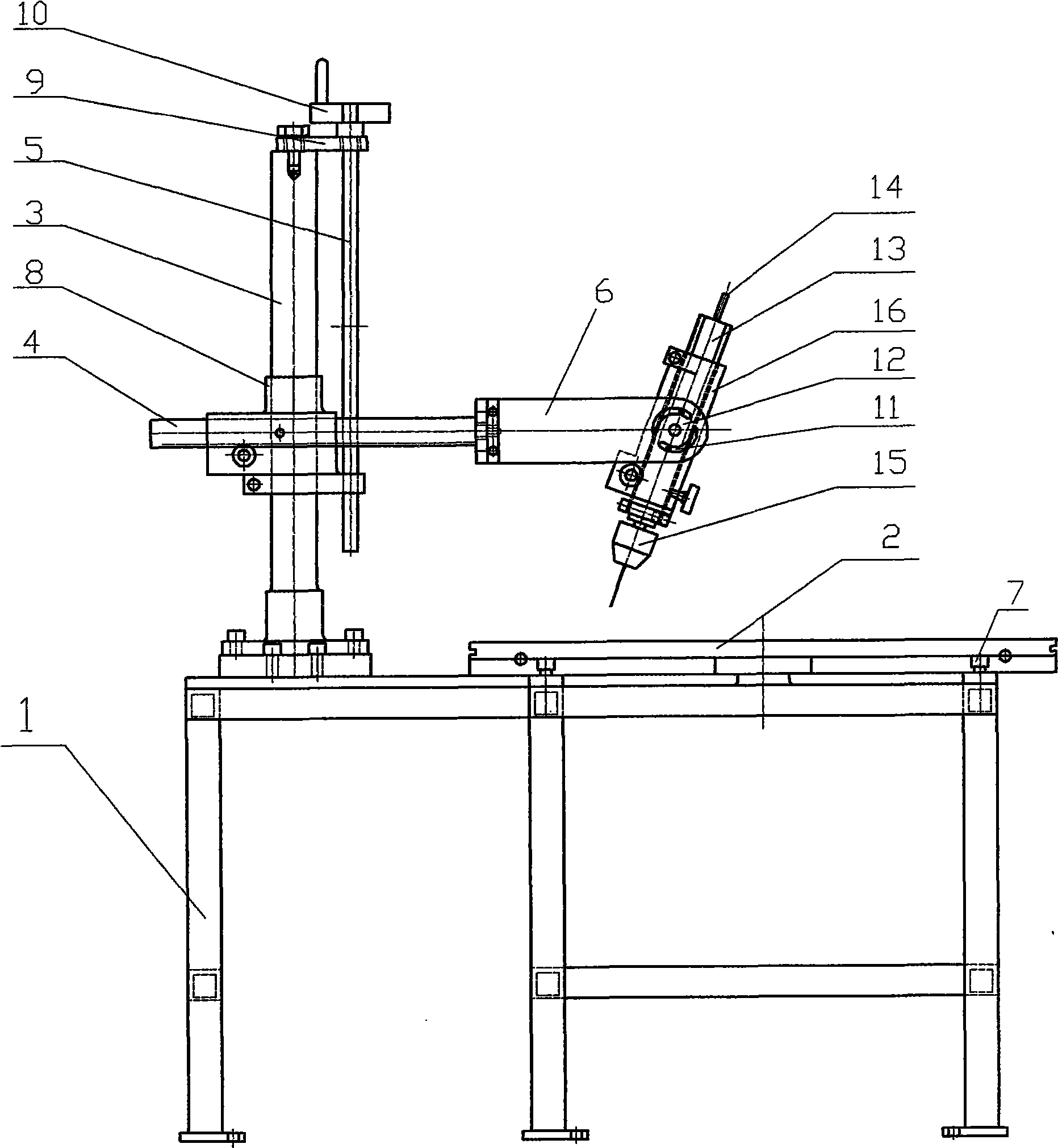 Multidirectional tire-mold drilling bench