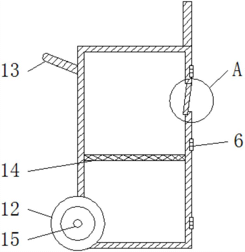 Multifunctional garbage bin for construction site