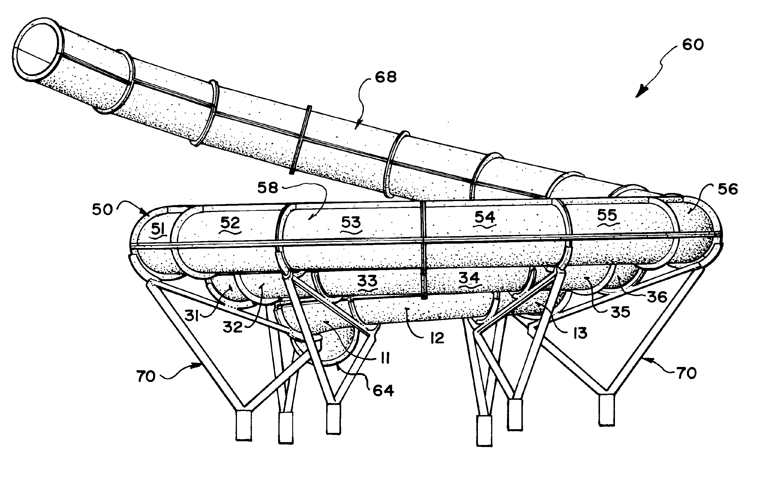 Waterslide bowl structure and method of construction