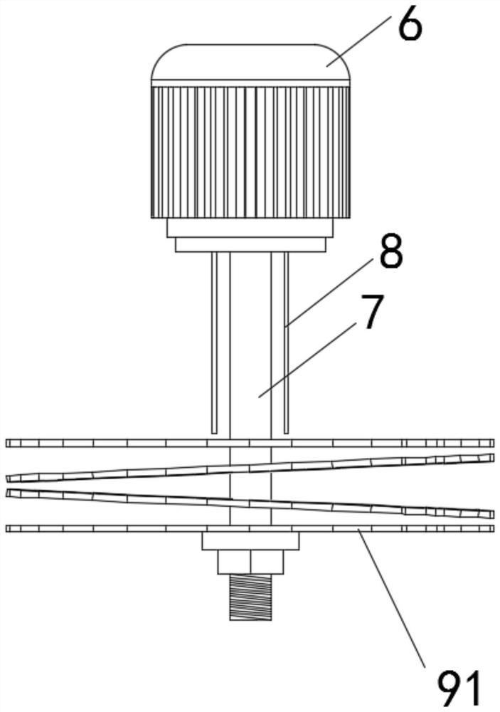 Cutting device for wood round table machining