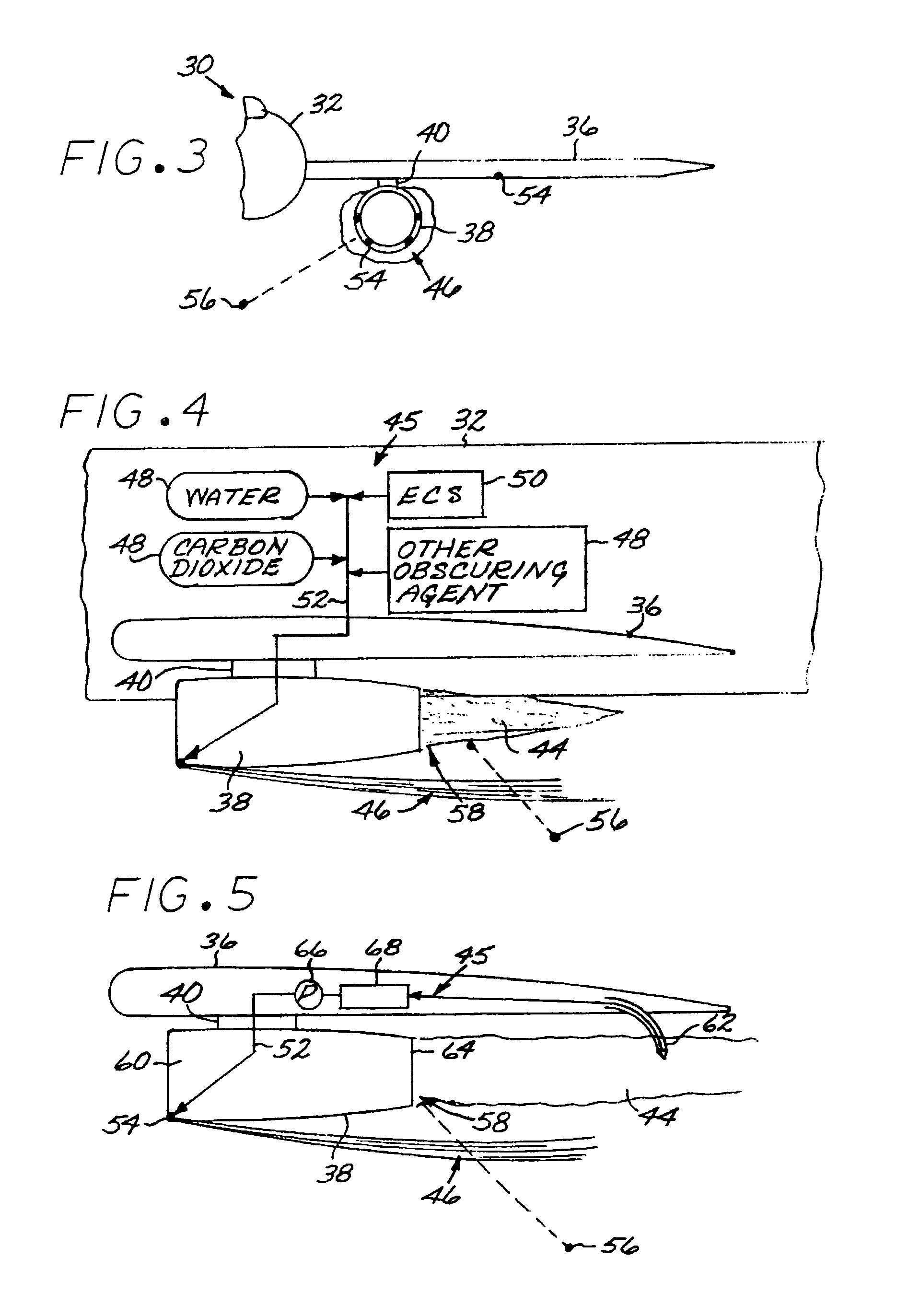 Obscuration method for reducing the infrared signature of an object