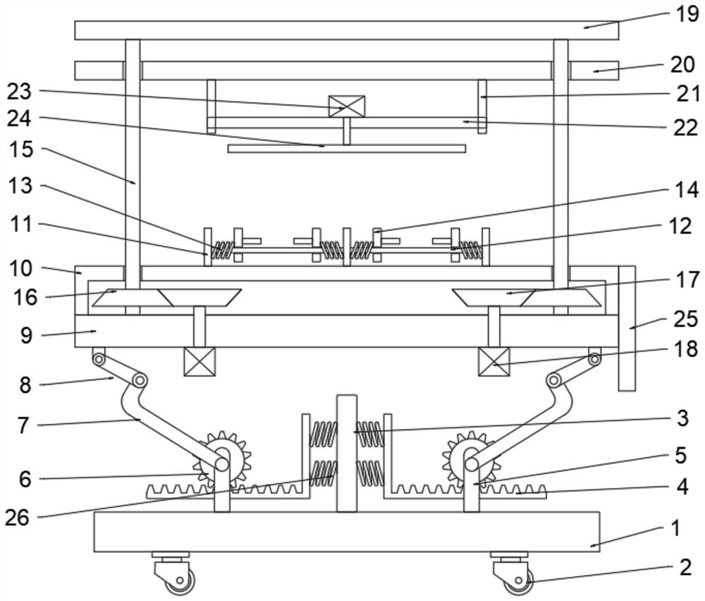 Raw material polishing device for machining