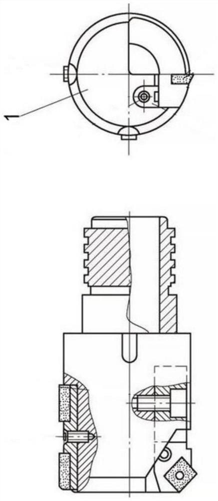 Numerical control large-diameter deep hole semi-fine boring head device