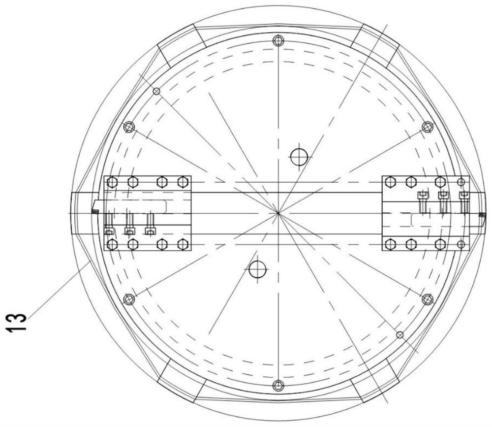 Numerical control large-diameter deep hole semi-fine boring head device