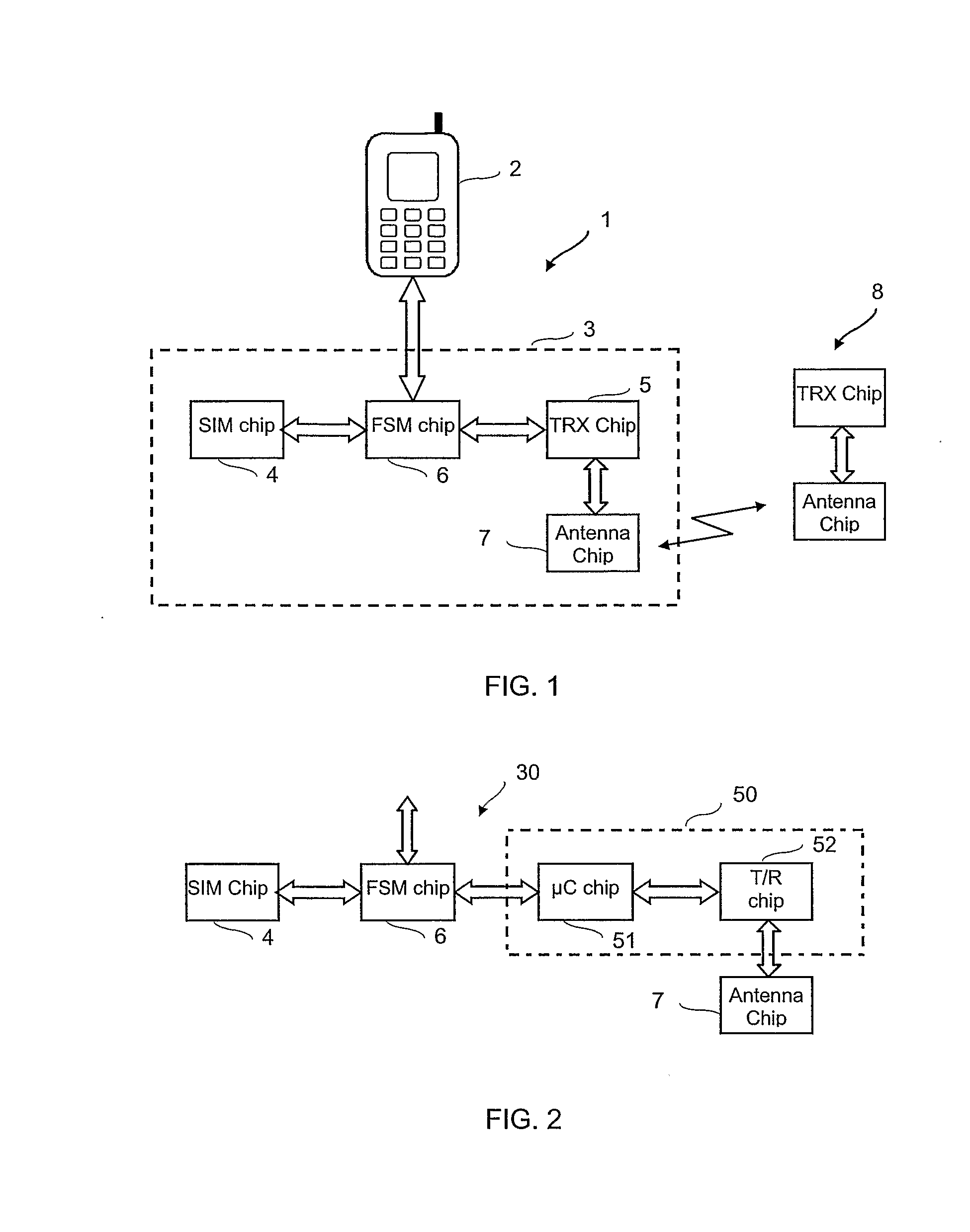 Joint Ic Card And Wireless Transceiver Module For Mobile Communication Equipment