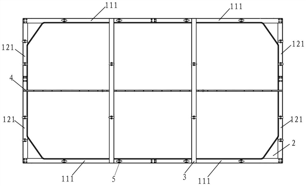 Large composite material product forming die