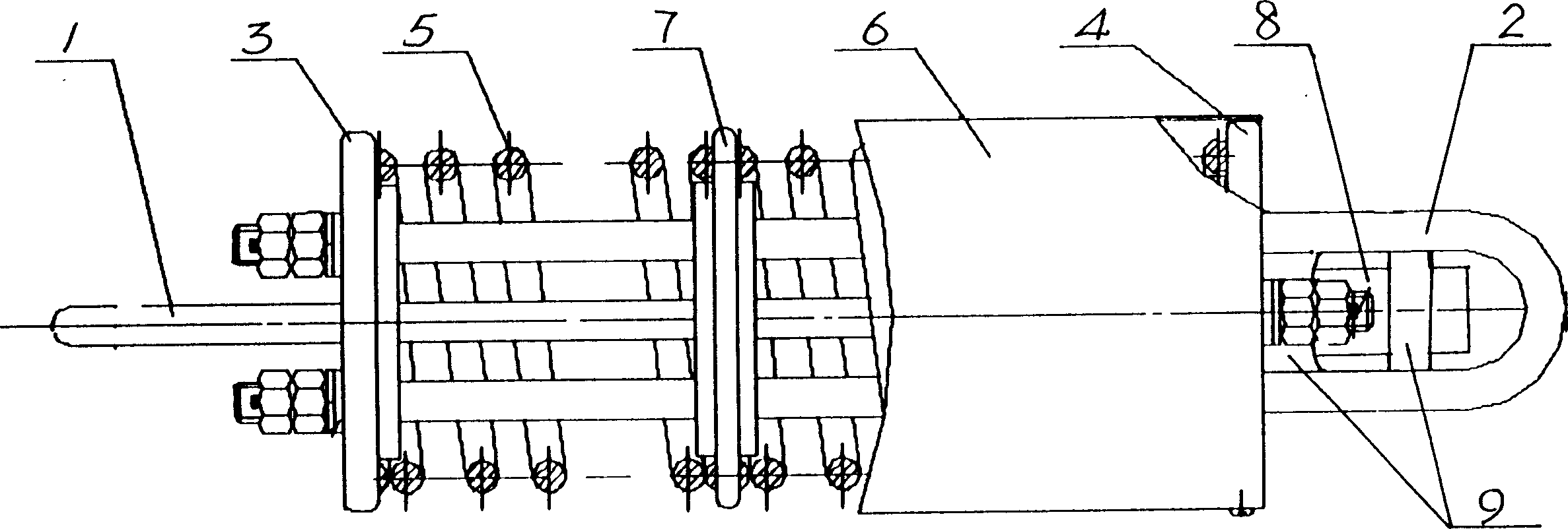 Elasticity tension automatic compensator for contact net