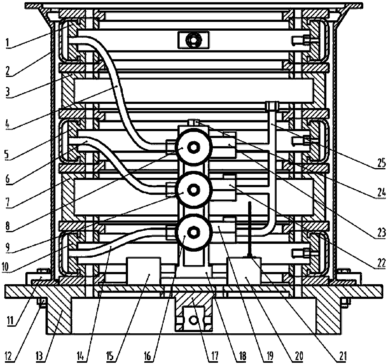 Flexible supporting clamp system for complex revolved body thin-walled workpiece molded surface