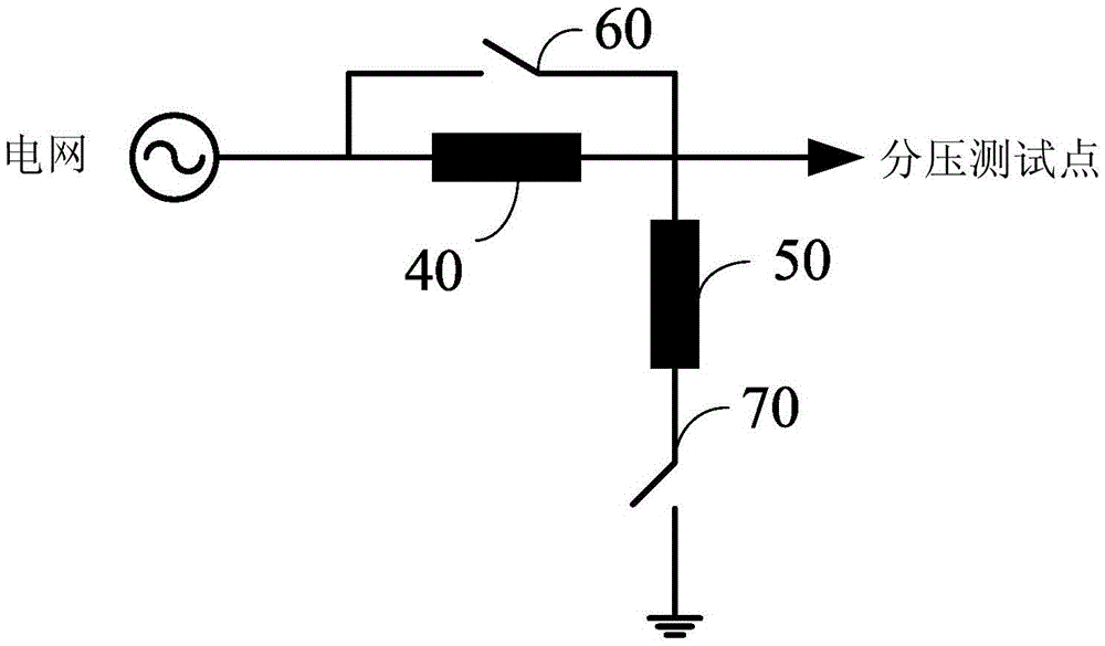 Combined switchgear for voltage drop devices