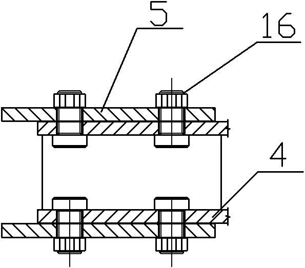 Multi-prism steel pipe pole of power transmission line