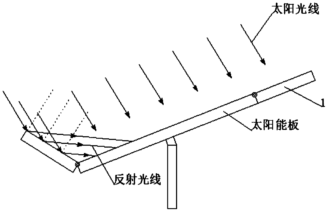 Solar photovoltaic power generation method for multi-directional curved surface night light return