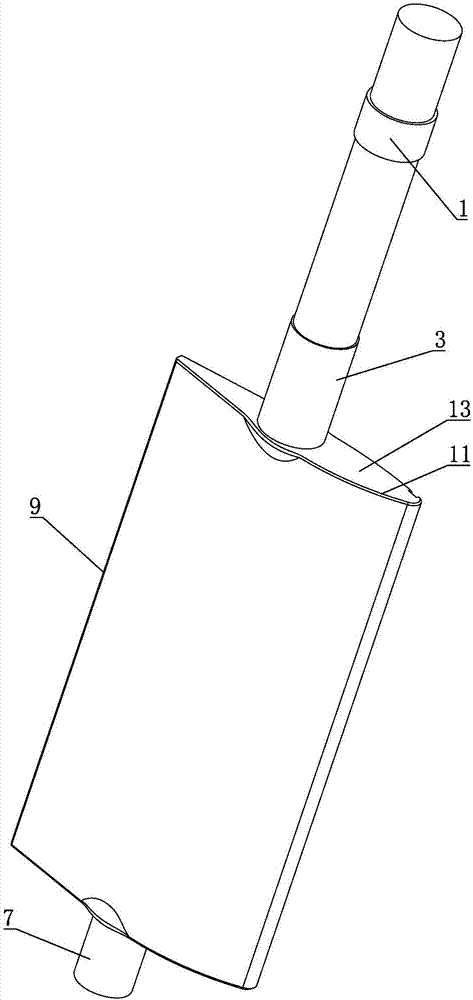 Water turbine wear-resistant casting and welding structure guide vane and manufacturing method thereof