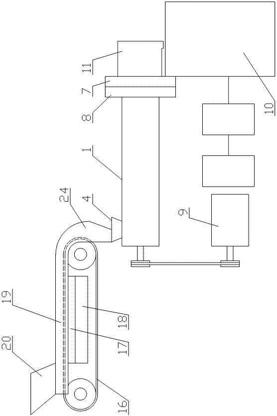 Biomass burning power generation device