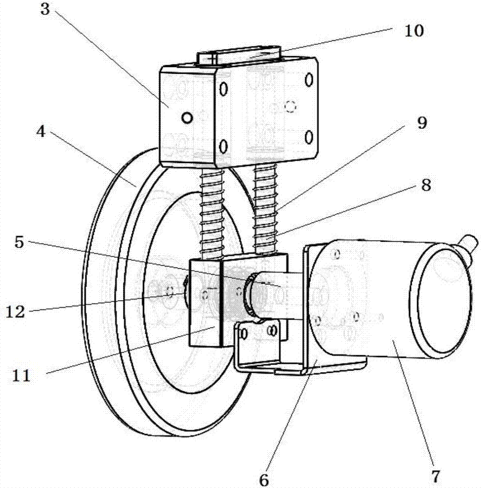 Positioning device using encoder cooperatively after laser ranging