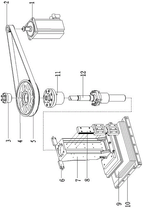 A book pressing mechanism of three-side trimming machine without adjustment