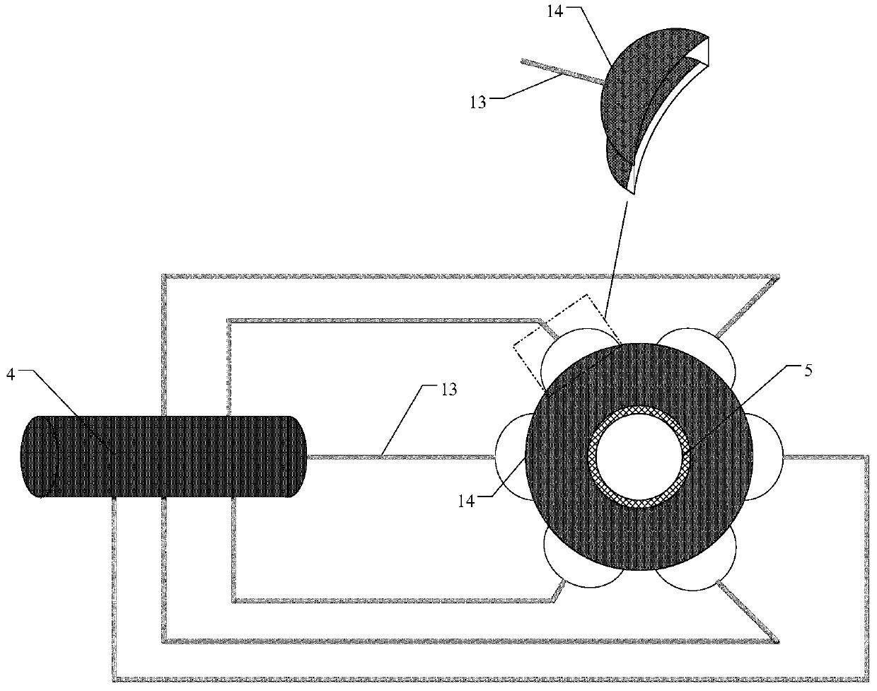 Experimental system for visually simulating multi-phase flow and phase change of medium