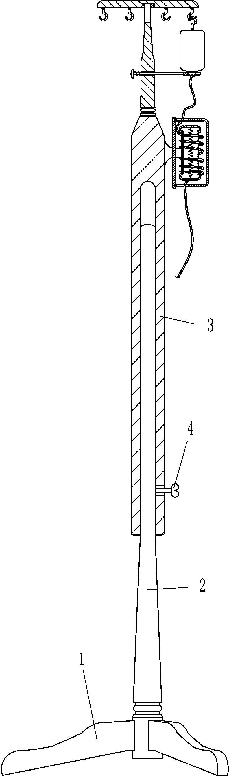 Liquid medicine heating device for intravenous infusion in winter