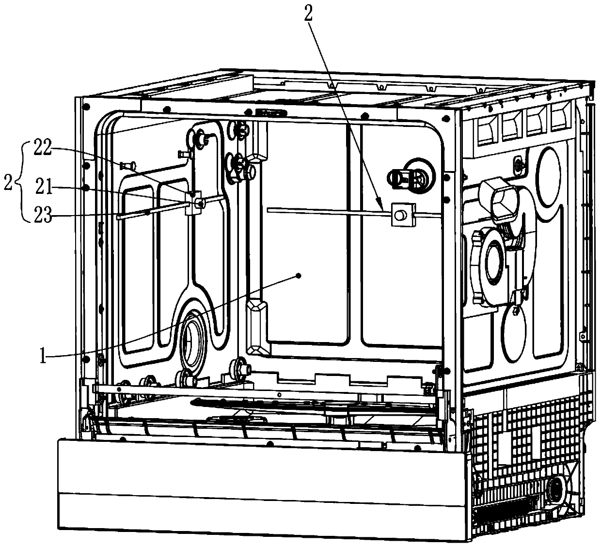 Washing method for improving washing efficiency of dish washing machine and dish washing machine used by washing method