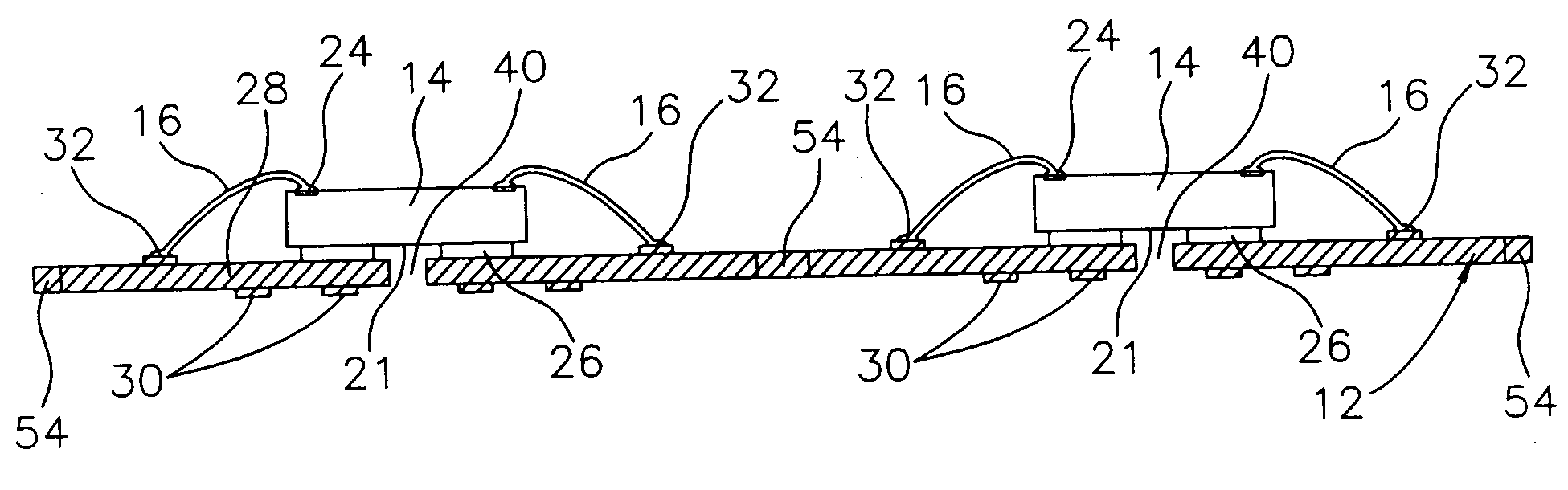 Semiconductor component having chip on board leadframe and method of fabrication