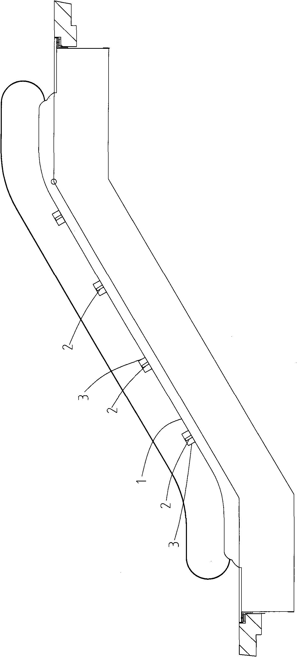 Safety device for escalator