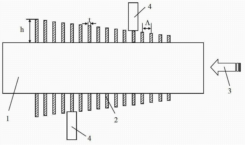 Micro-nano fiber downloading filter based on rainbow local effect