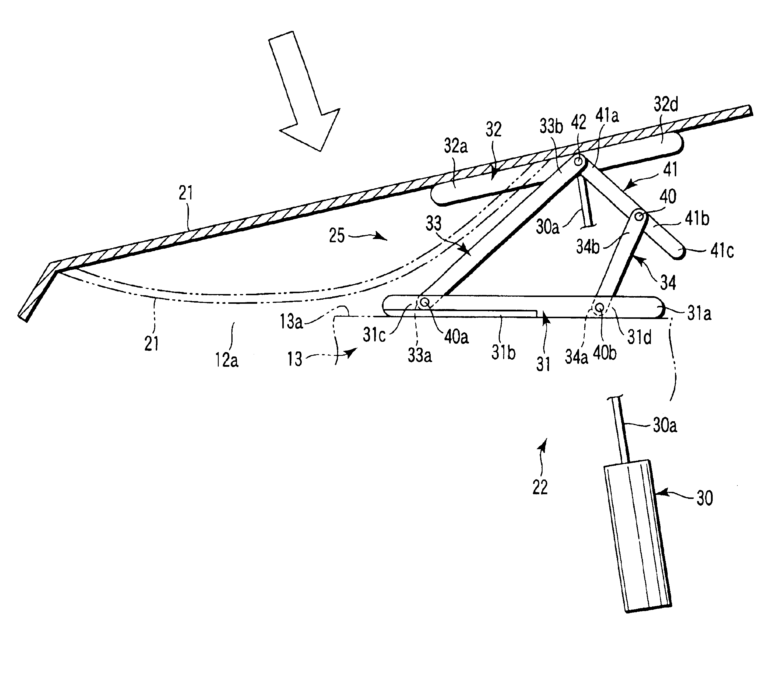 Hood apparatus for a vehicle