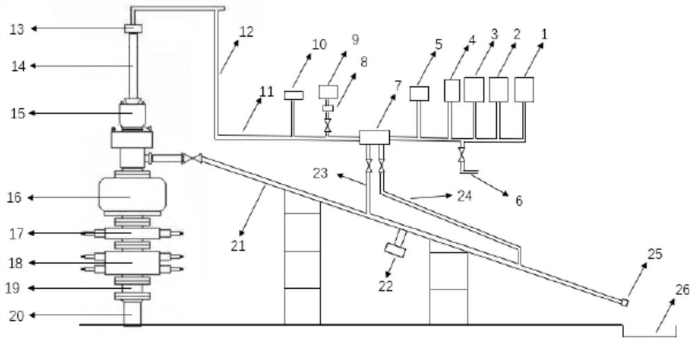 Nitrogen well drilling device and treatment method and application of formation produced water in nitrogen well drilling