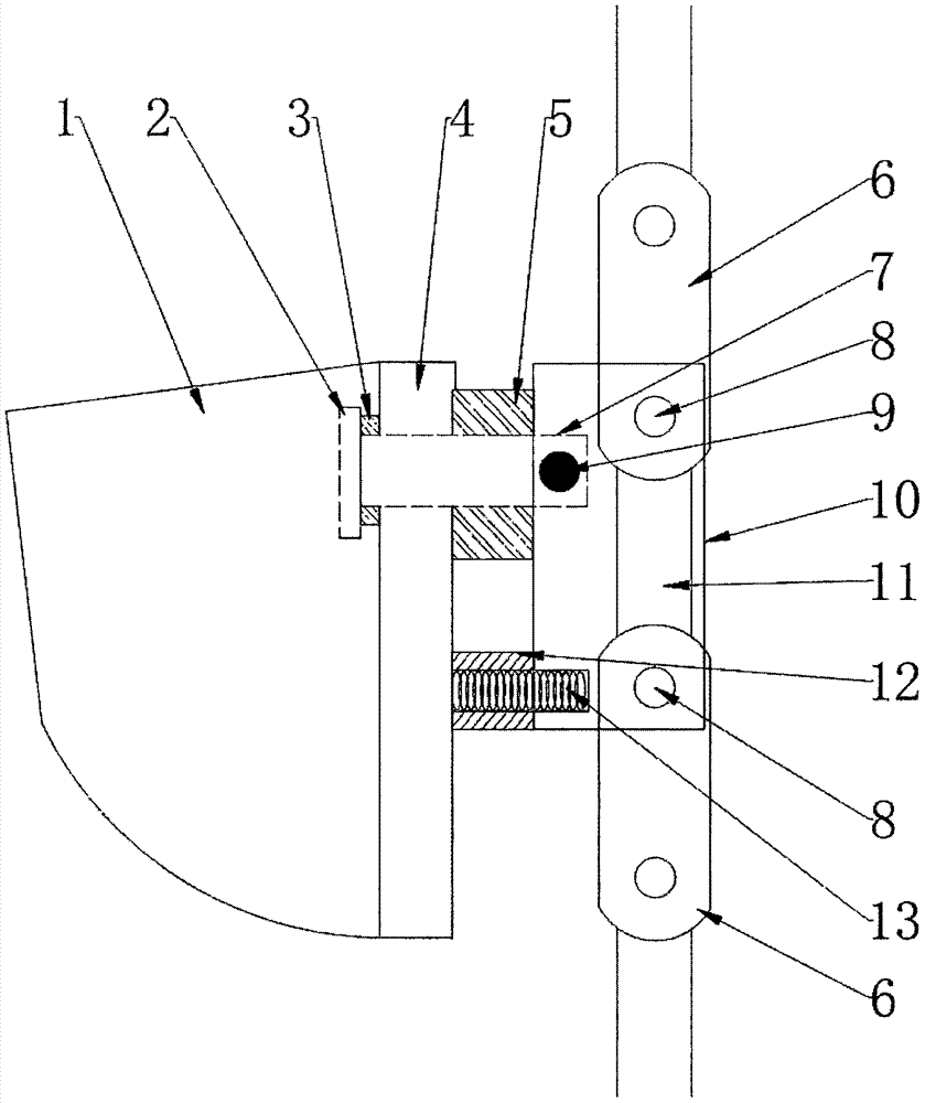 Bucket buffering structure of bucket elevator