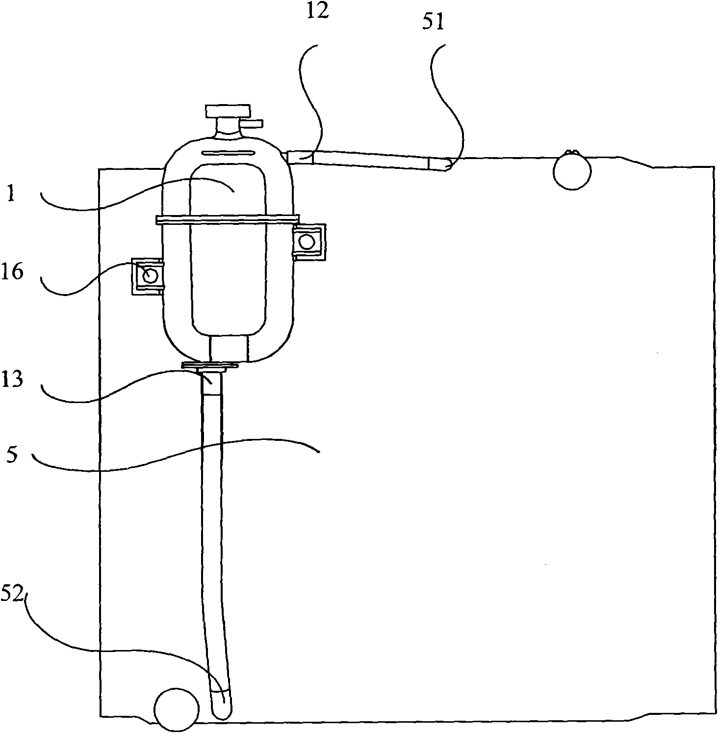 Auxiliary water tank device and engine cooling system