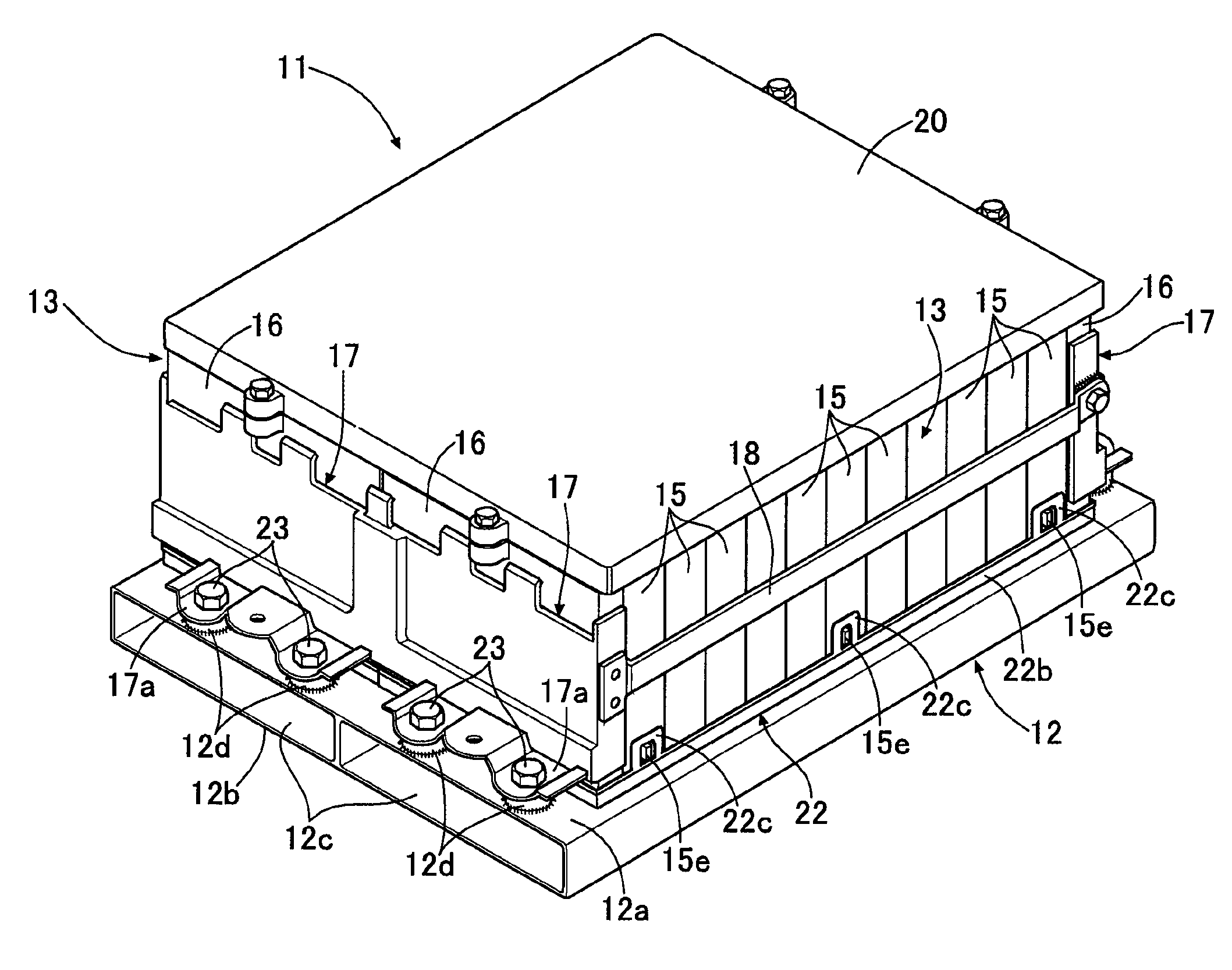 Battery cooling structure