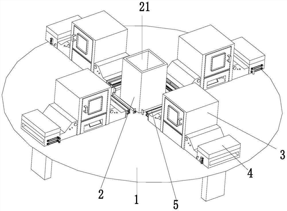 A multi-station document printing device