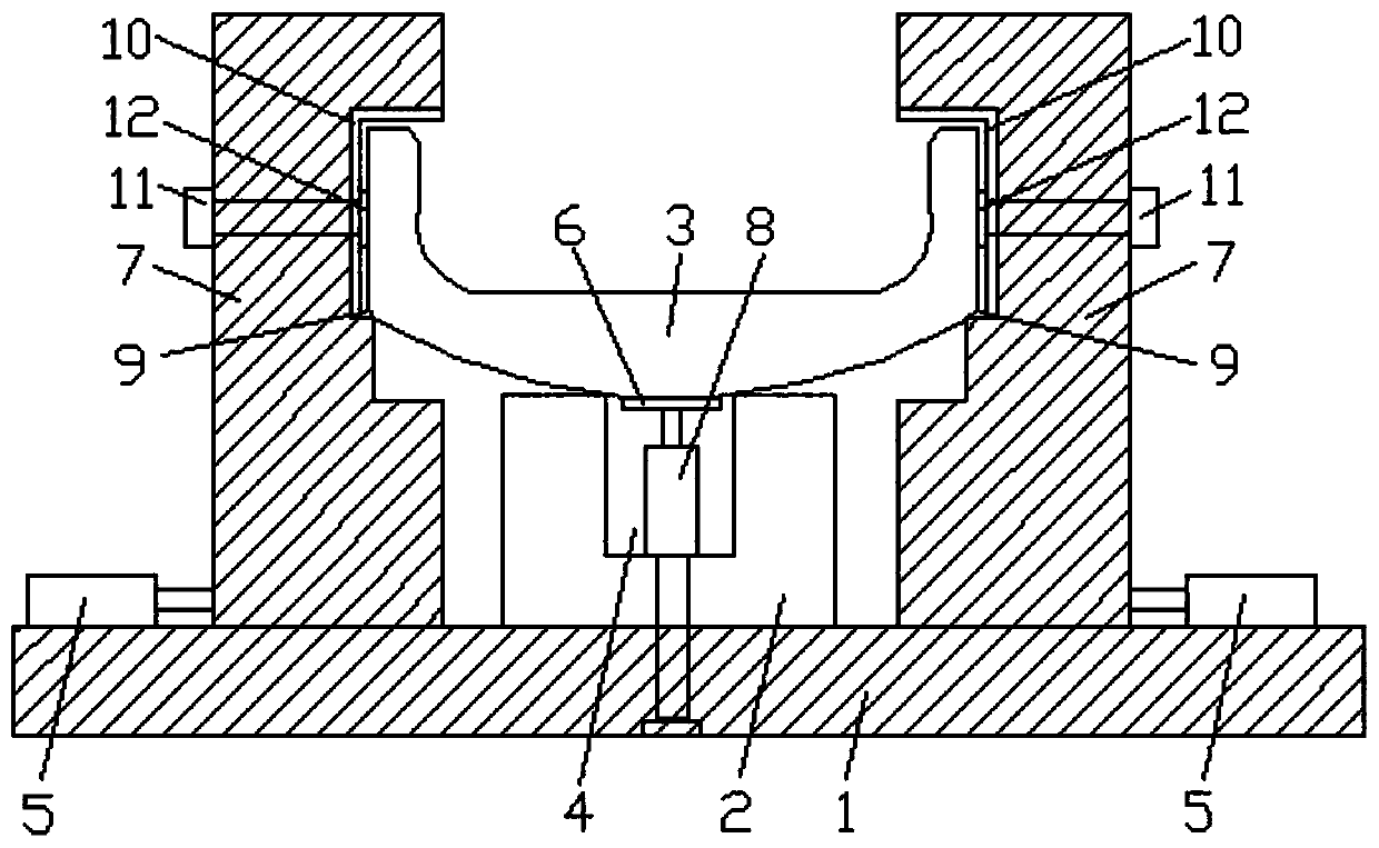 Processing fixture for milling plane of upper cover plate