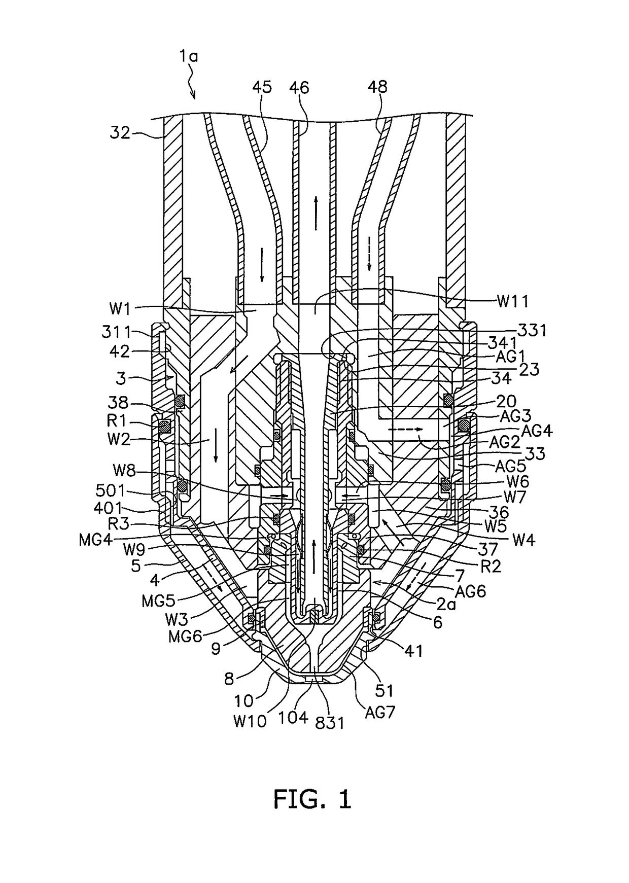 Center pipe for plasma torch, contact piece, electrode, and plasma torch