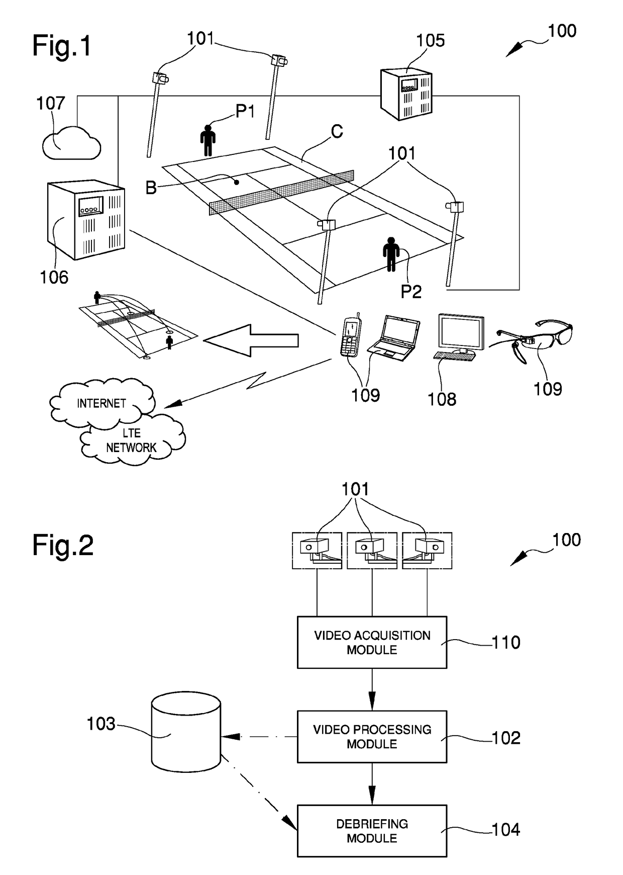 System for the automated analisys of a sporting match