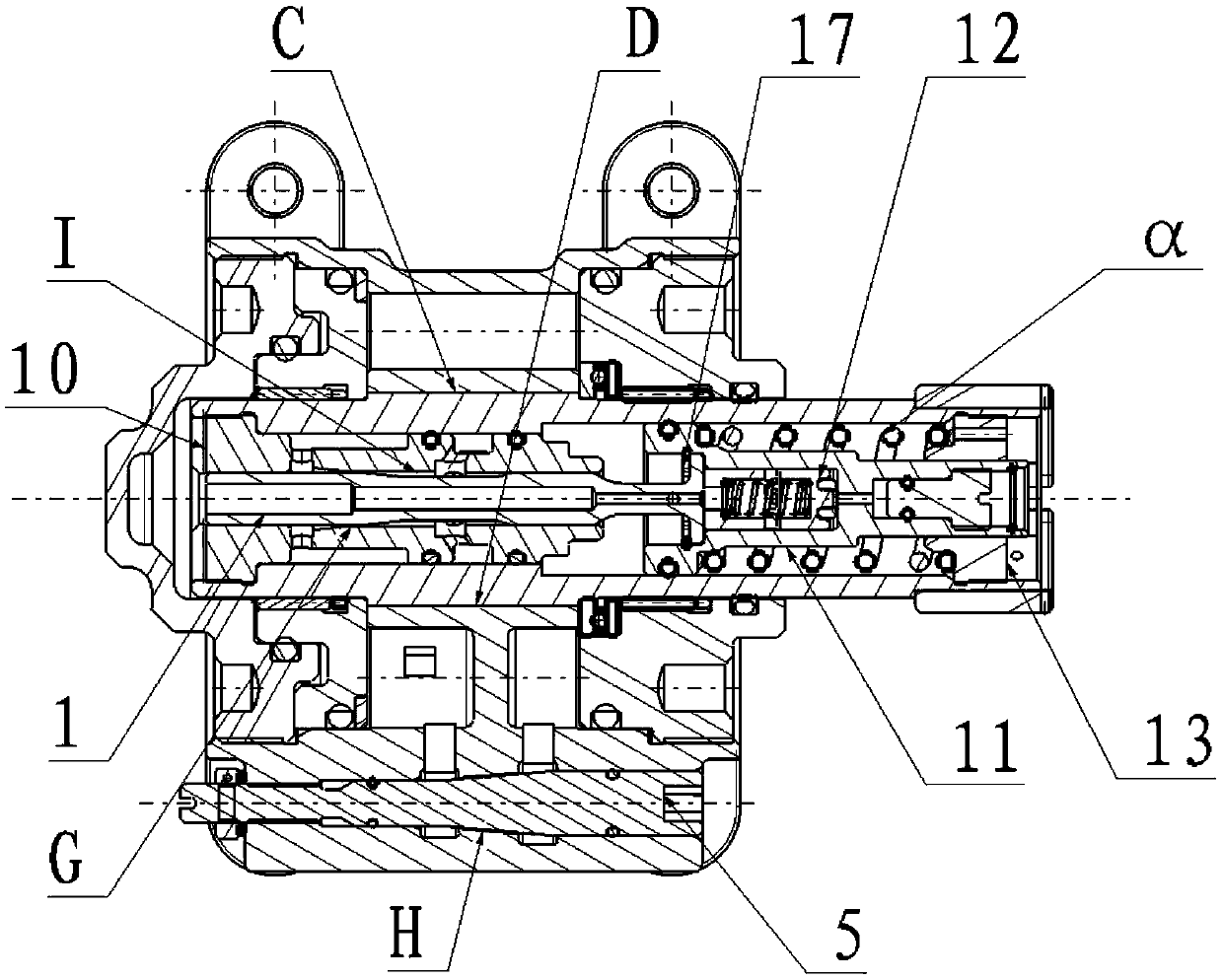 Temperature sensing variable annular gap integrated hydraulic damper