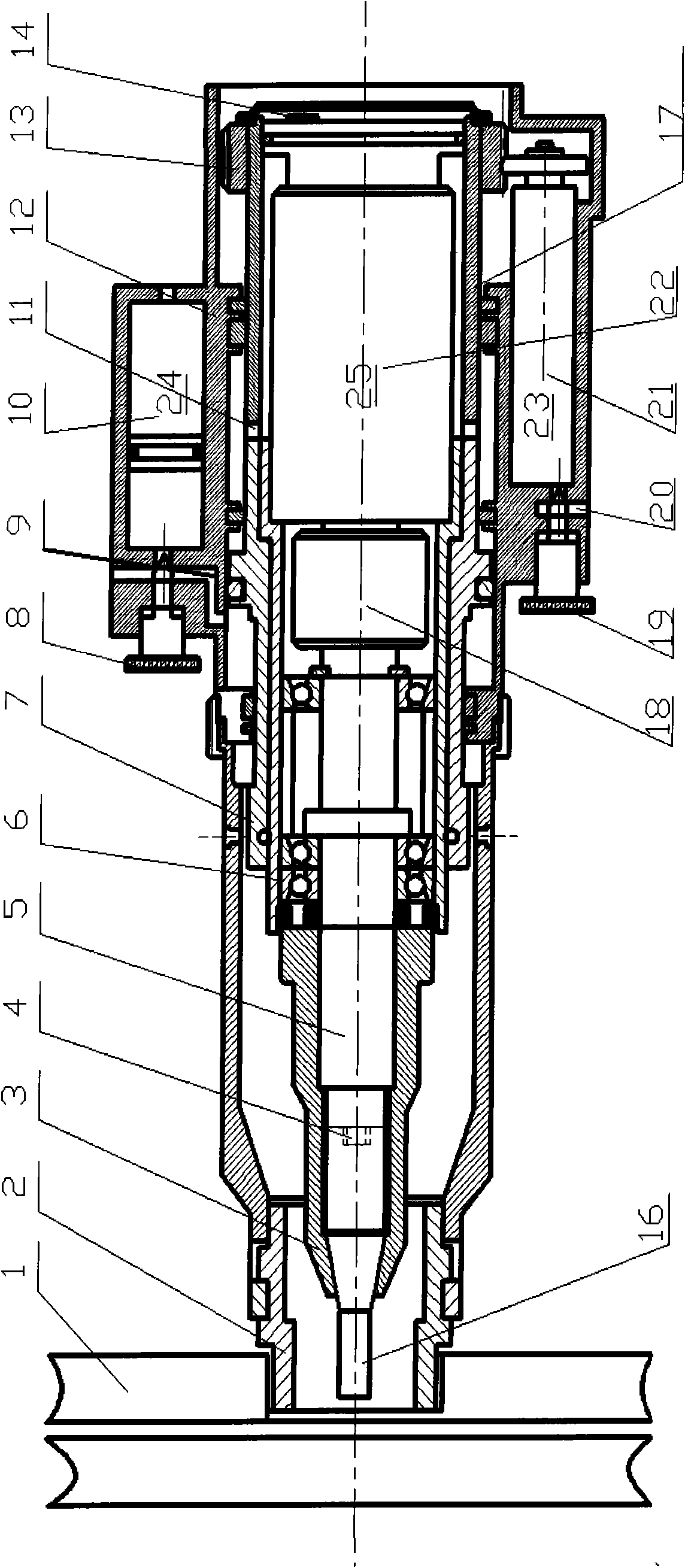 Method for helically milling hole and device thereof