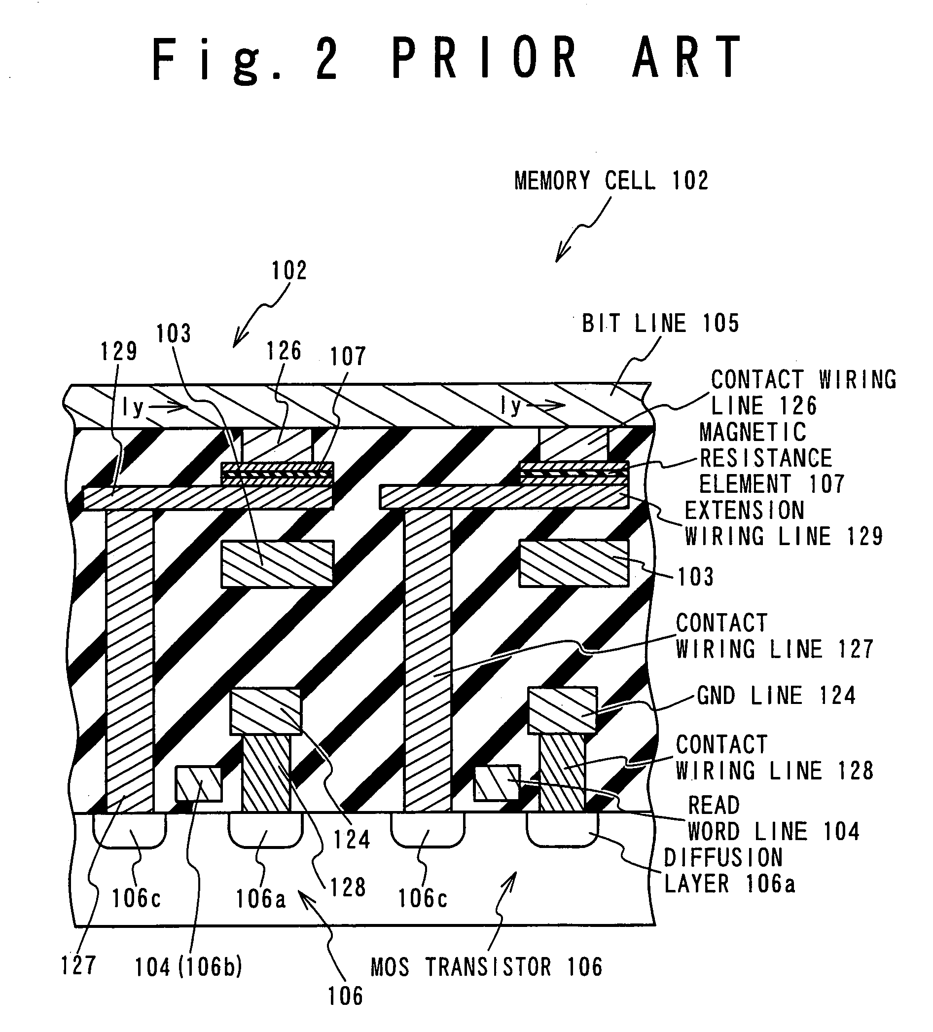 Magnetic memory cell and magnetic random access memory using the same