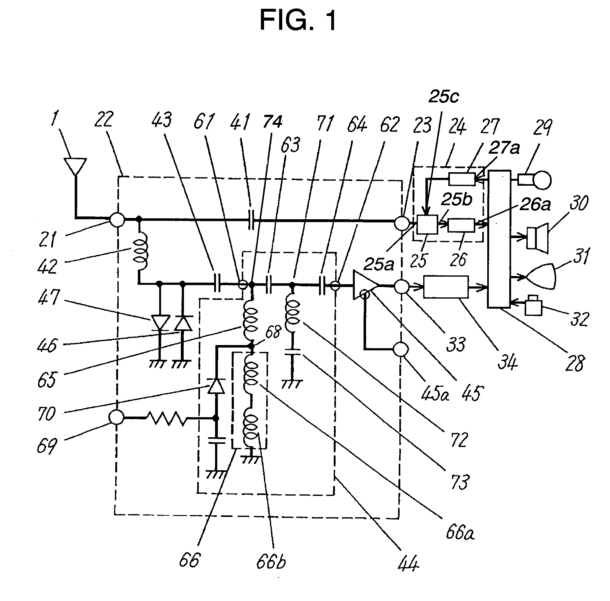 Matching unit and receiver apparatus using the same