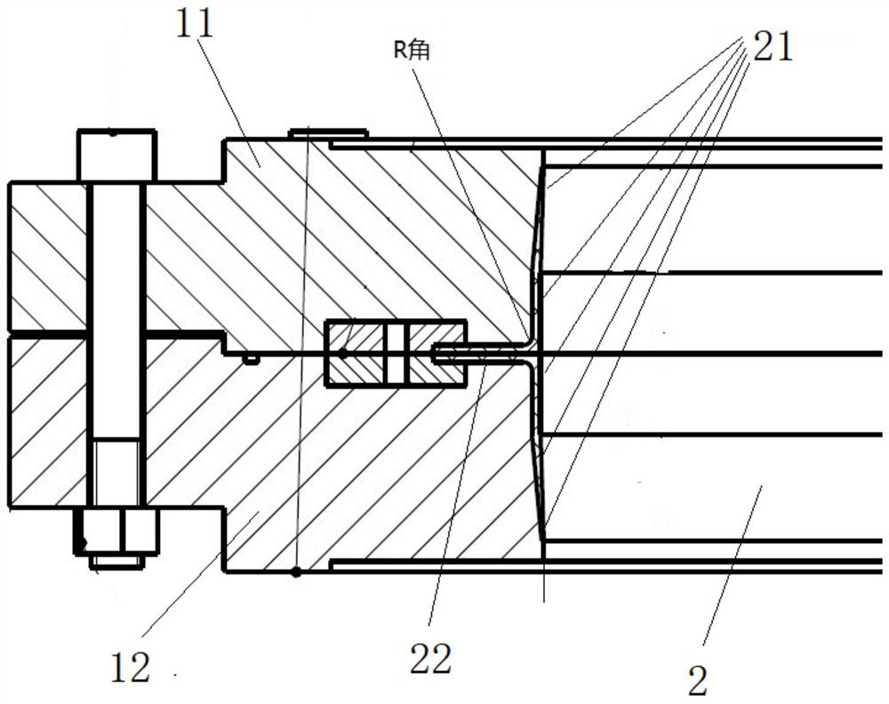 Forming method of special-shaped composite skirt of solid rocket engine