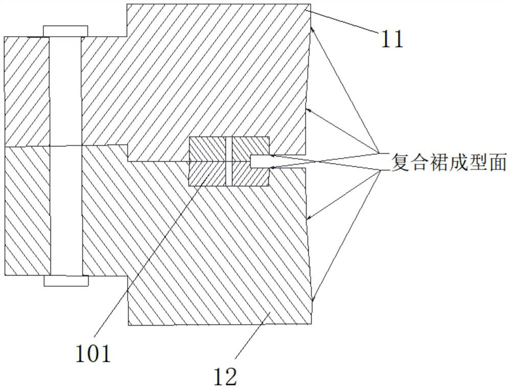 Forming method of special-shaped composite skirt of solid rocket engine