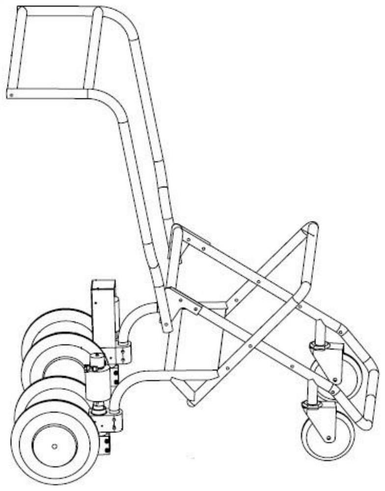 Omni-directional moving device based on non-universal wheels