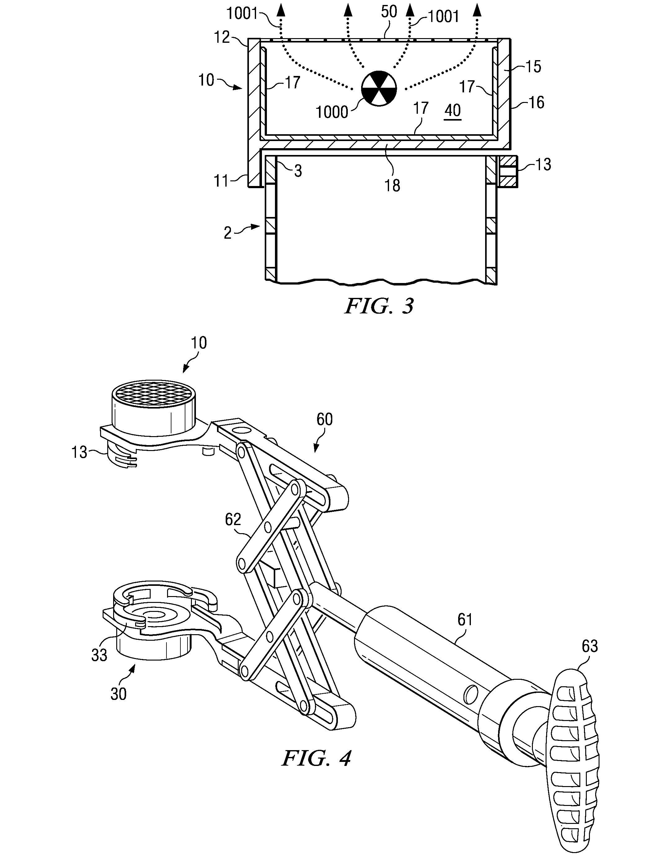 Spinal implant configured to apply radiation treatment and method