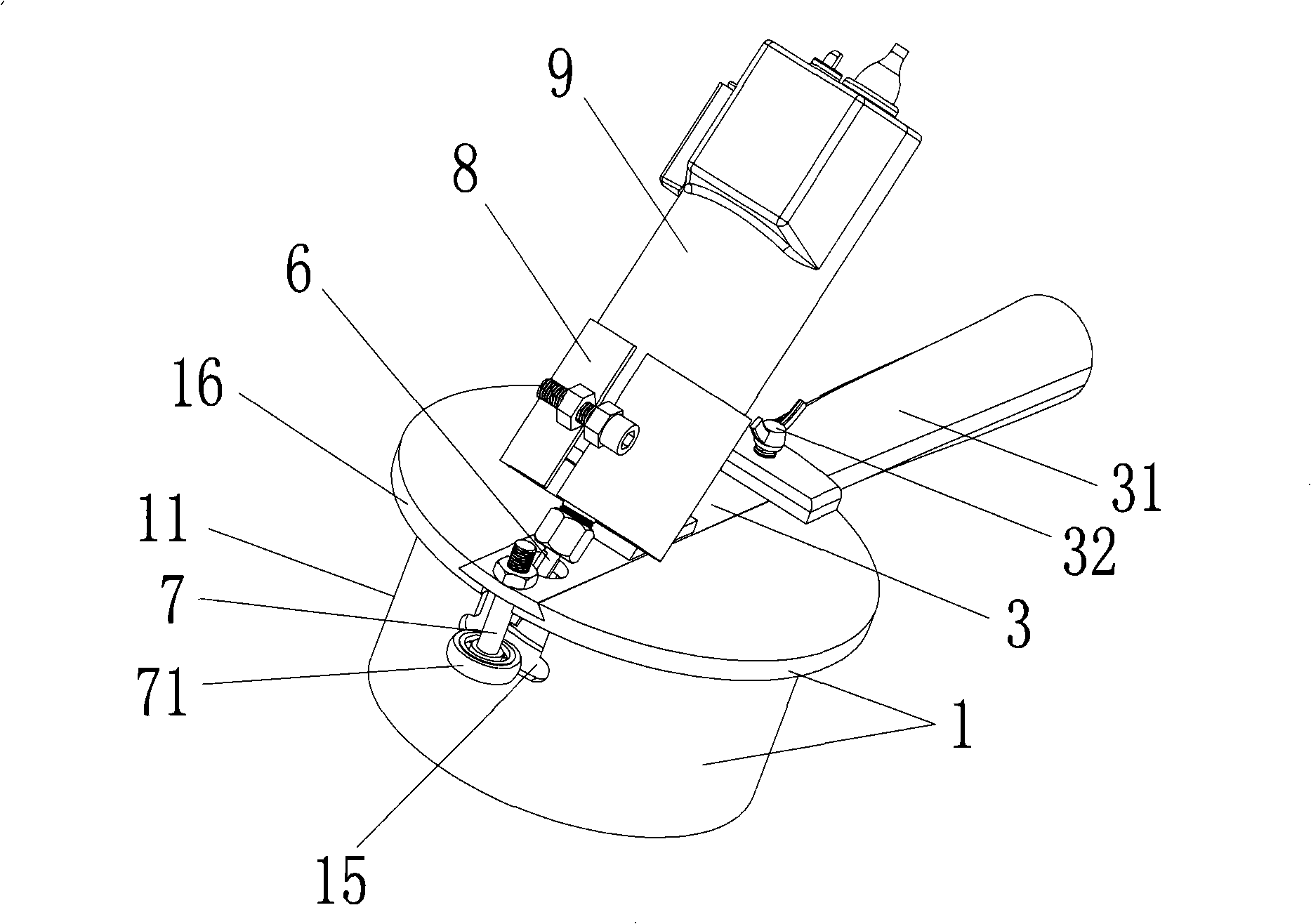 Pipe beveling machine