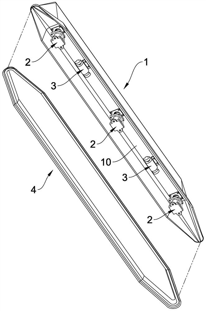 Ultrasonic airflow cutting resistance reducing device for means of transportation