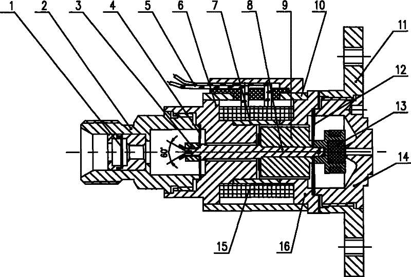 Monopropellant thruster electromagnetic valve