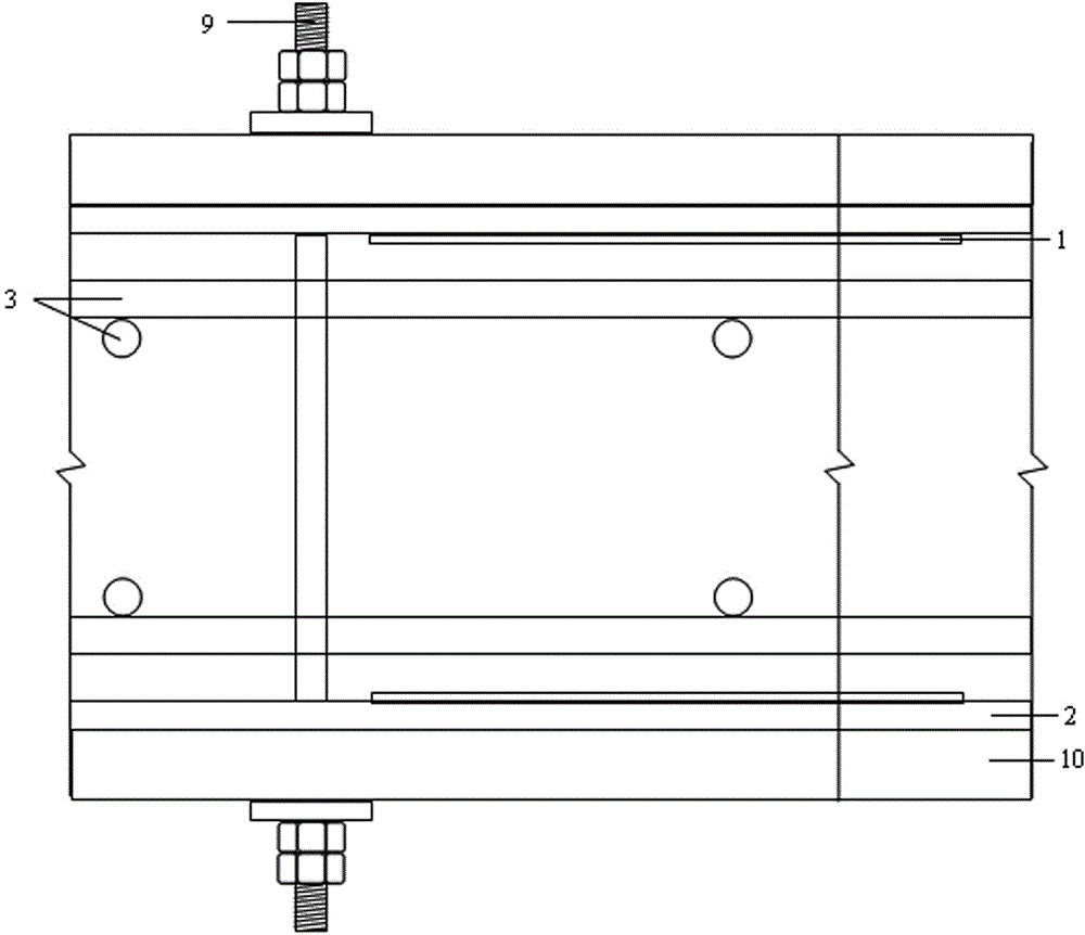 Junction structure of bare concrete shear wall and inner filler wall and implementation method thereof