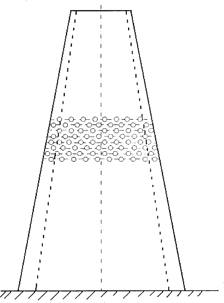 Conical building superposition type in-situ control and detonating dismounting method